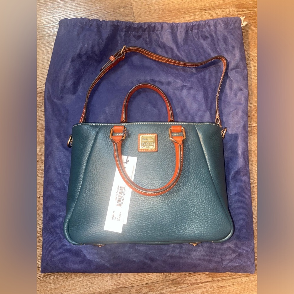 ✨DOONEY & BOURKE✨ TEAL SMALL TOP ZIP SATCHEL
